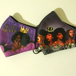 Juneteenth Designer Face mask (2pc)